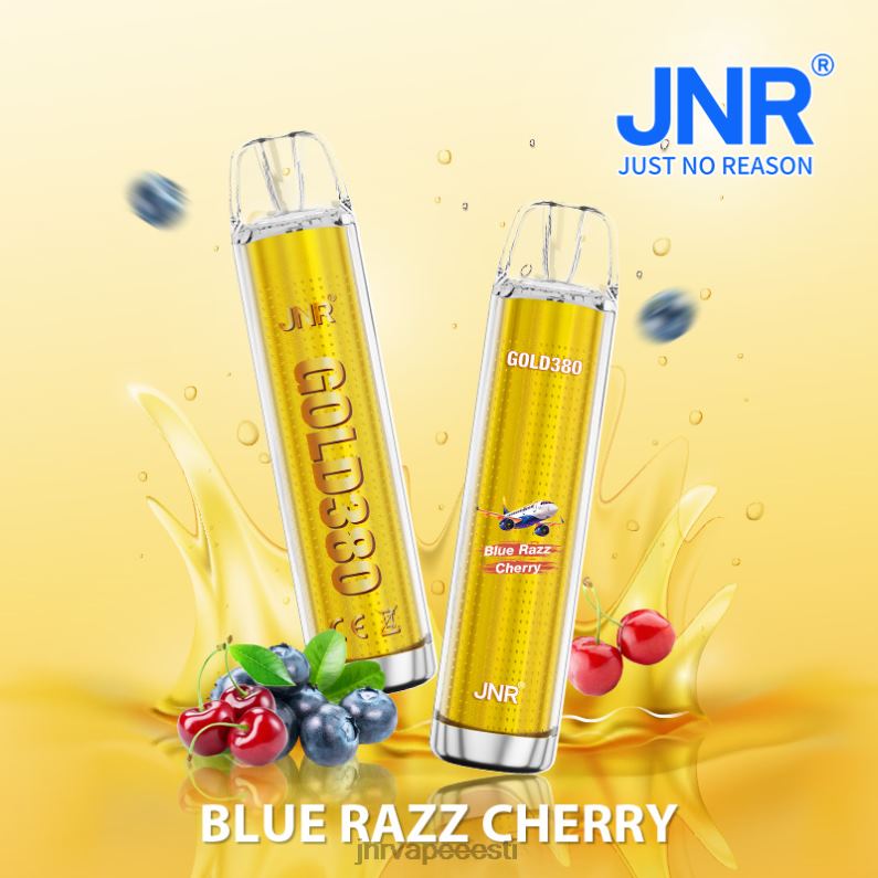 JNR Vape Nicotine Content - jnr kuld380 sinine razz kirss HLN2X50