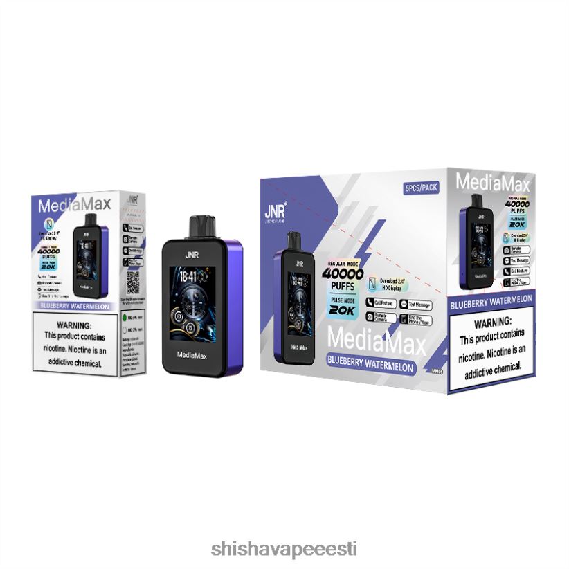 JNR MediaMax 40k pahvi 46D0TL12 mustikas arbuus JNR vape eesti