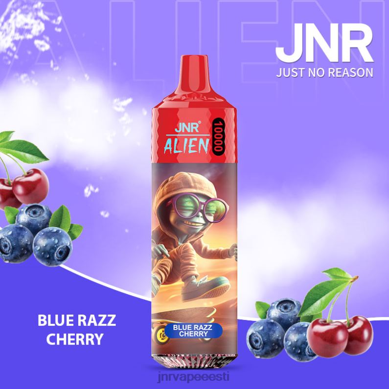 JNR Vape Nicotine Content - jnr tulnukas sinine razz kirss HLN2X140